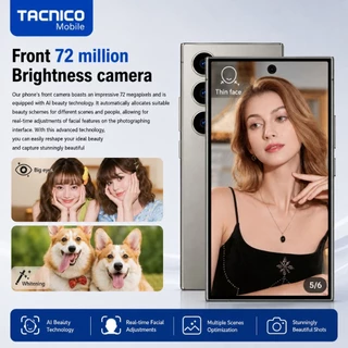 Tacnico T25 Ultra Pro 5G 8+128GB หน้าจอ 6.8 นิ้ว กล้อง AI 21MP ชิป Helio G99 ชาร์จไว 33W Flash Charge รองรับ 5G