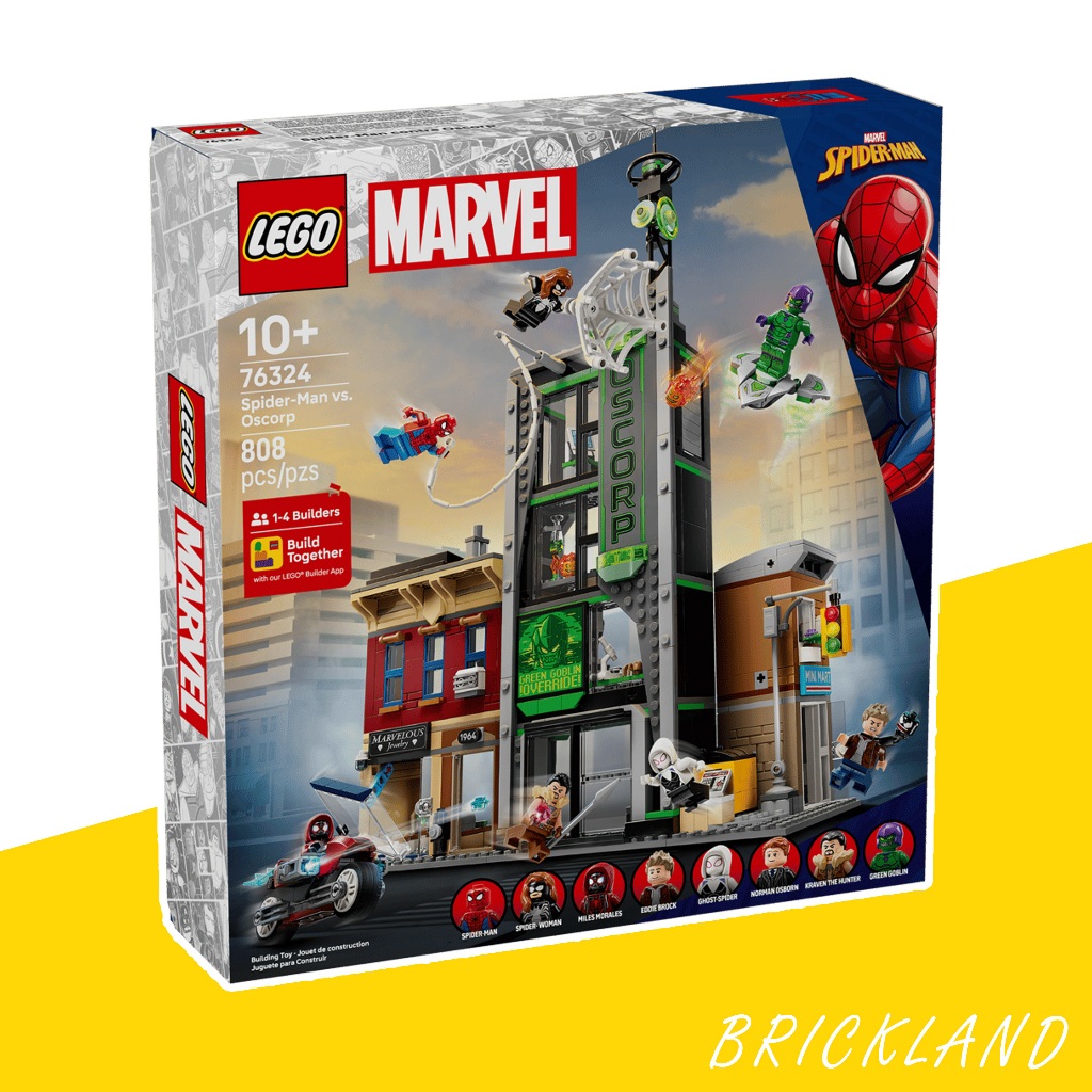 LEGO Marvel 76324 Spider-Man vs. Oscorp ของแท้ 100% พร้อมส่ง