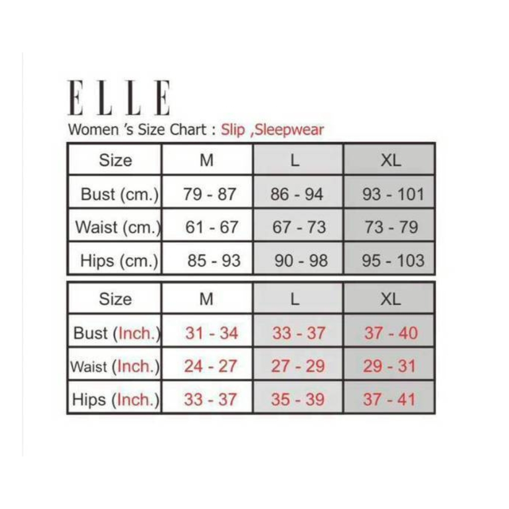 ELLE قميص نوم ساتان بحمالات ودانتيل — صورة 2