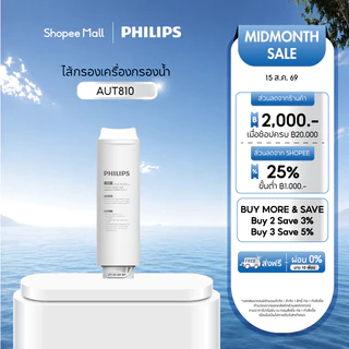 Philips water AUT810CP / AUT840UF / AUT811CB / AUT815 GAC ไส้กรองสำหรับเครื่องกรองน้ำ รุ่น AUT1211 AUT1218