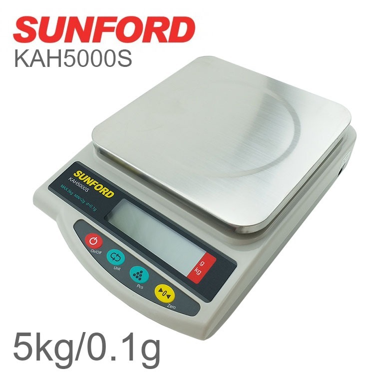 SUNFORD เครื่องชั่งน้ำหนักดิจิตอล รุ่น KAH5000S 5 กก. ความละเอียด 0.1ก. และรุ่น VC5000  5 กก. ความละ
