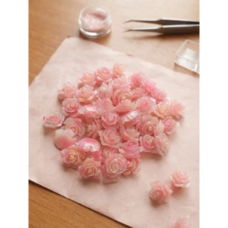 C1-1 ถึง C1-100 12-15 20ชิ้น มิลเรซิ่นดอกกุหลาบ ตกแต่งยาดม งานdiy