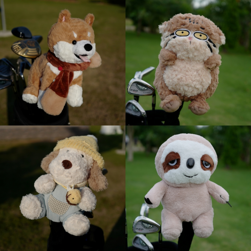 ***New 2026*** ตุ๊กตาครอบหัวไม้กอล์ฟ GOLF HEAD COVER FOR DRIVER ครอบตุ๊กตาสำหรับใส่หัวไดร์ฟเวอร์