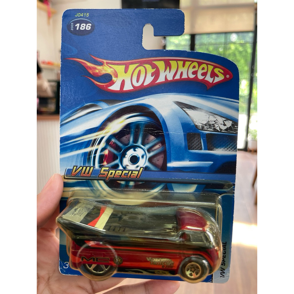 Hot Wheels Kar Keepers VW Special Volkswagen Drag Truck Dark Red 5 Spoke 2005