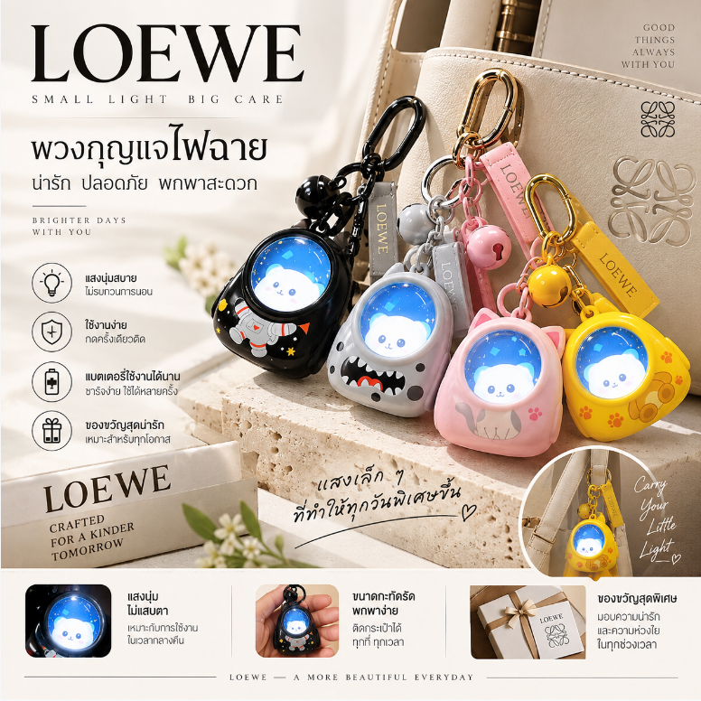 พวงกุญแจคู่หมีนักบินอวกาศเรืองแสงได้ จี้ตกแต่งกระเป๋าเป้ ดีไซน์น่ารัก สว่างในตอนกลางคืน เหมาะของขวัญคู่รัก