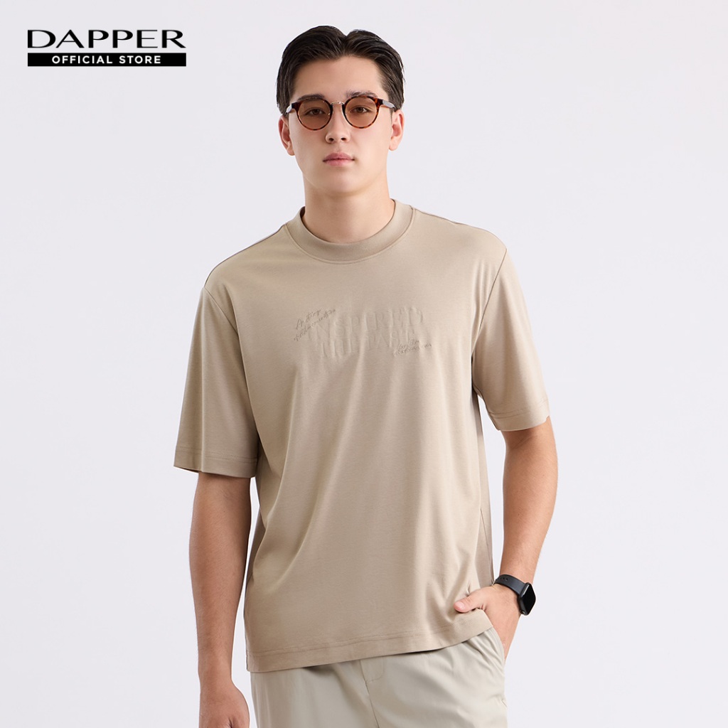 DAPPER เสื้อยืด Typography T-Shirt สีเบจ (KRE/BE/847RS)