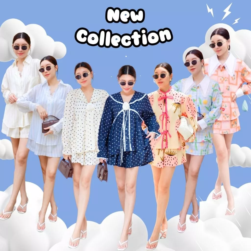 [พร้อมส่ง] DAISYเซตเสื้อเชิ้ตแขนยาวกับกางเกงเอวยืดกางเกงมีซับใน ฮาวาย ทะเล ซัมเมอร์ CARDIGAN_NISTA
