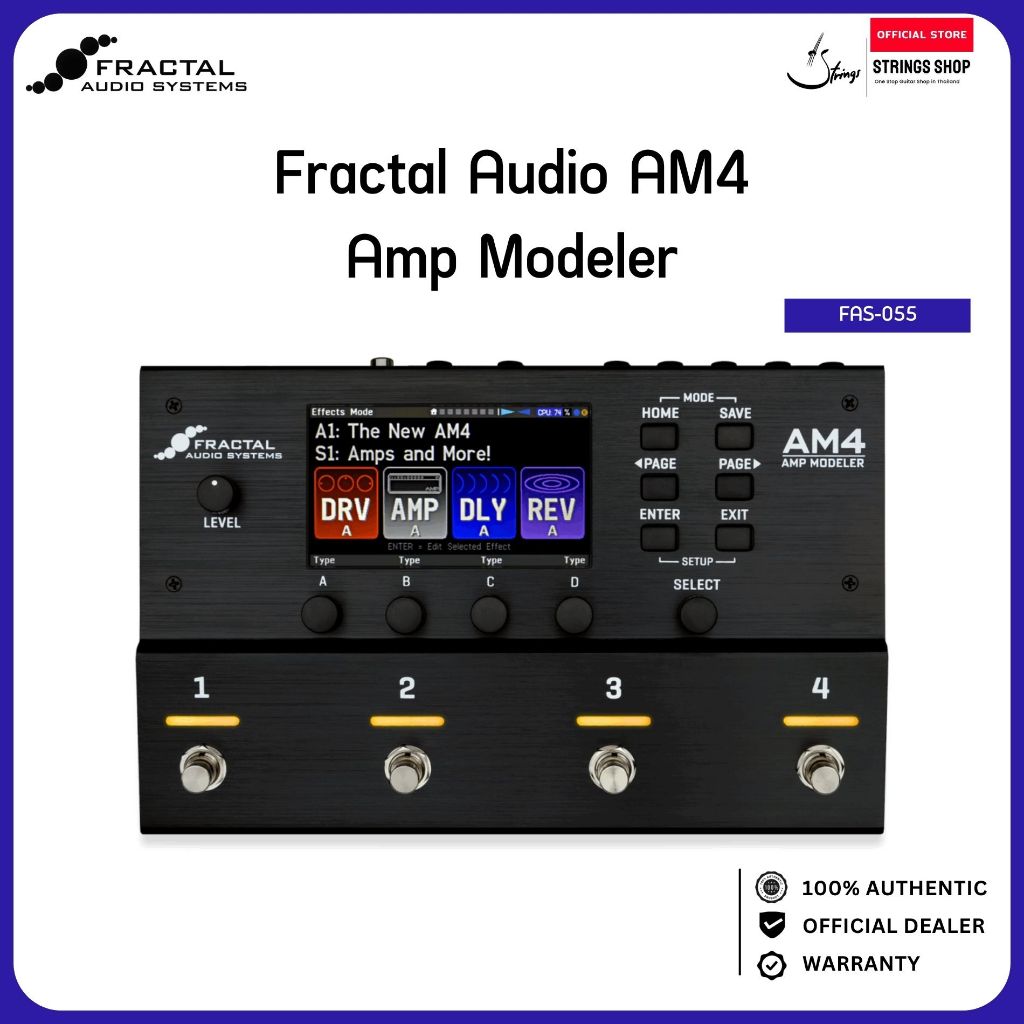 Fractal Audio AM4 Guitar Effect – เอฟเฟคกีตาร์ Amp Modeler