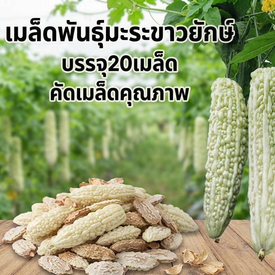 มะระขาวยักษ์ / มะระหวานยักษ์ 1ซองมี 20เมล็ด
