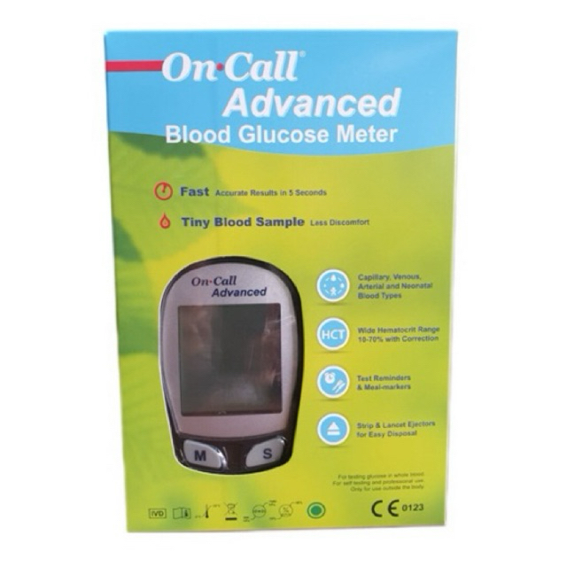 เครื่องตรวจน้ำตาล on call advanced glucose meter รุ่นมาตรฐานโรงพยาบาล