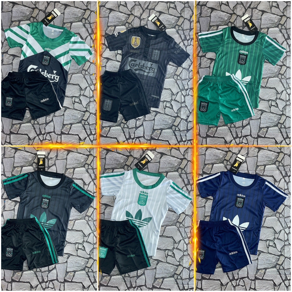 ชุดฟุตบอล เสื้อบอล เด็ก ได้ทั้งชุด(เสื้อ+กางเกง) แขนสั้น 2025-26 รวมทีม41