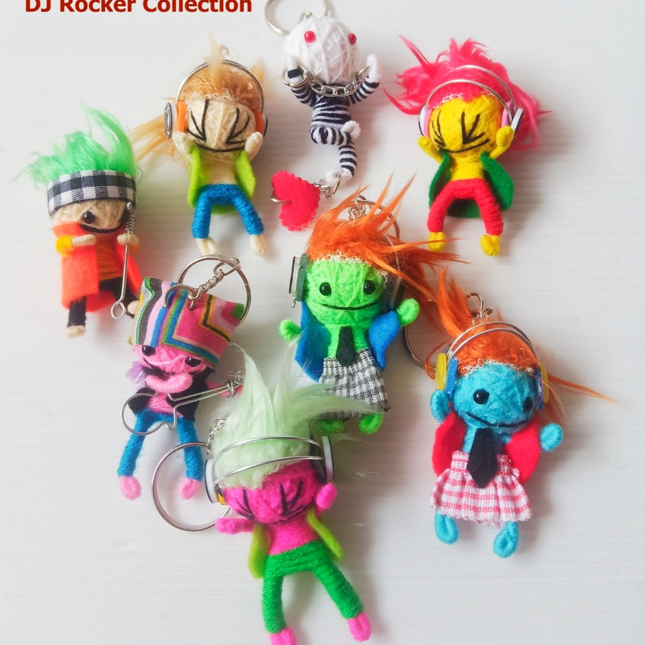 พวงกุญแจ ตุ๊กตาวูดู Unique Voodoo Doll Keychain – Handmade with Love for Bags and Keys #6