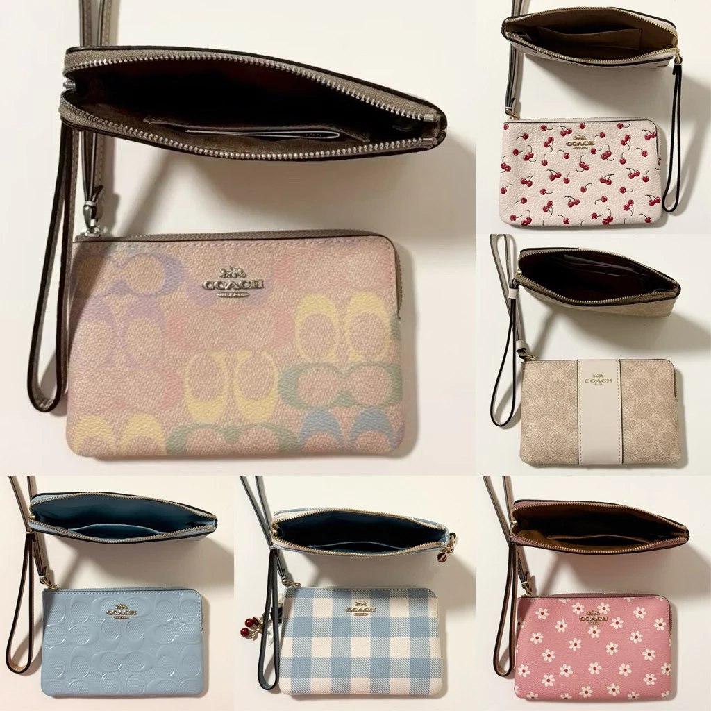 🌟พร้อมส่ง🌟ของแท้💯🇺🇸เลือกลายด้านใน💗CORNER ZIP WRISTLET คล้องมือ 1 ซิป S