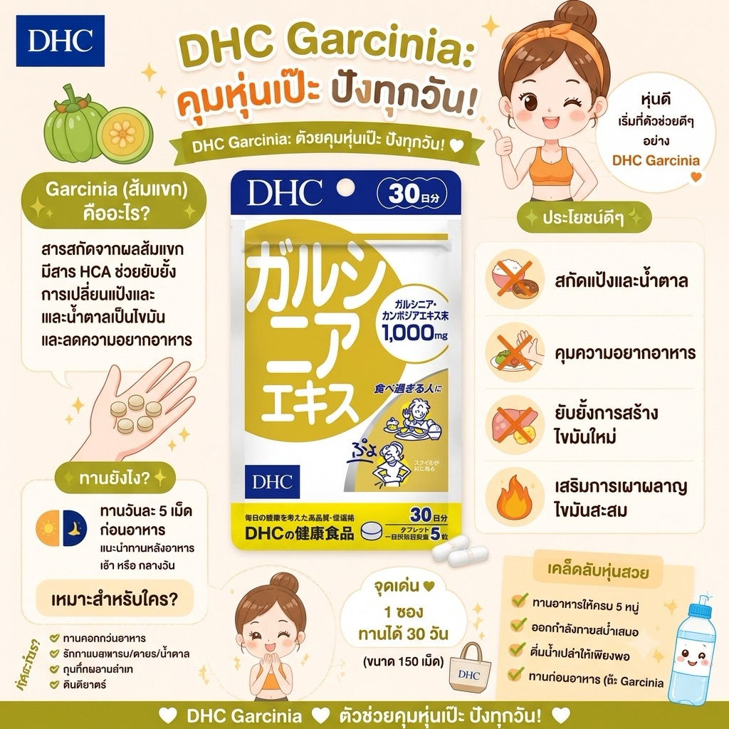 Garcinia (20,30Days) ลดความอยากอาหาร