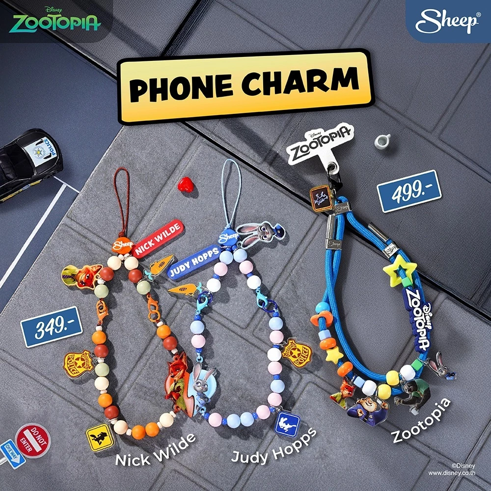 [Strap Zootopia] Zootopia Collection สายคล้องมือถือ Strap Phone Charm ซูโทเปีย ที่ห้อยโทรศัพท์ charm สายห้อยมือถือDisney
