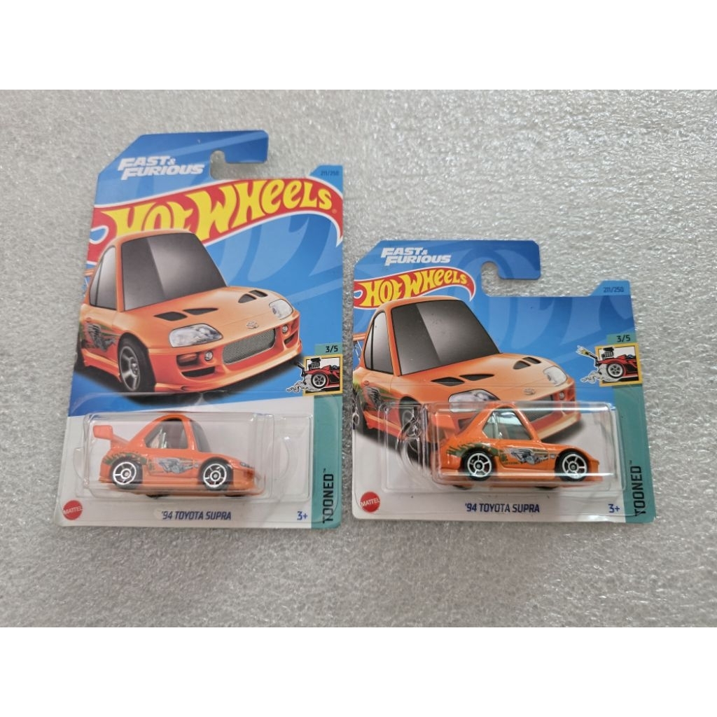 Hotwheels 94 toyota supra fast & furious