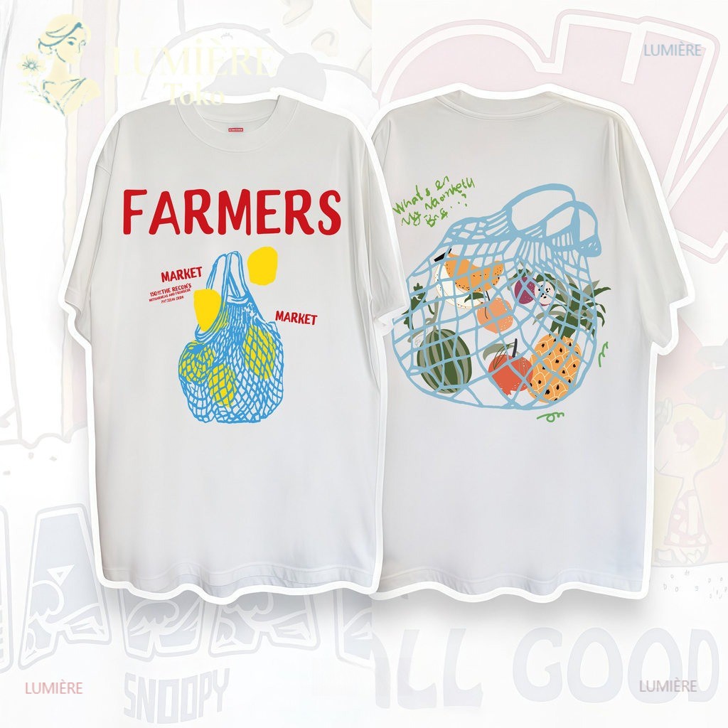 COD (จัดส่งในกรุงเทพฯ) MAO Shop เสื้อยืดผู้หญิงสไตล์เกาหลี ทรงหลวม สไตล์ลำลอง ลายพิมพ์น่ารัก#1