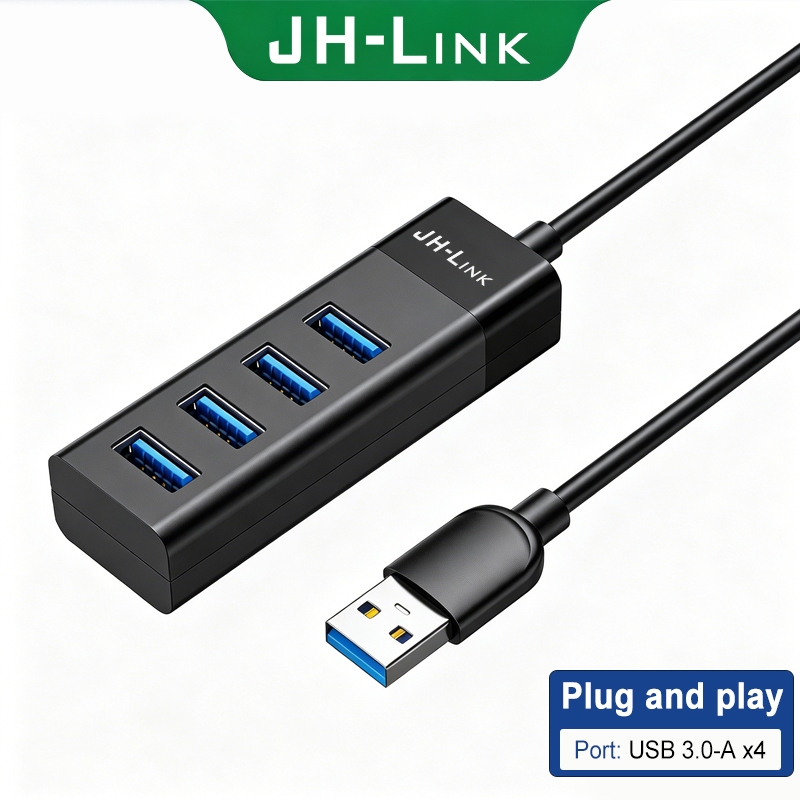 USB HUB ความเร็วสูง 4 พอร์ตฮับ USB 3.0 USB Adapter สำหรับ PC แล็ปท็อปอุปกรณ์เสริมคอมพิวเตอร์