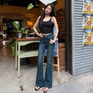 กางเกงยีนส์เอวสูงขาม้าน้อย รุ่น Classic Bootcut