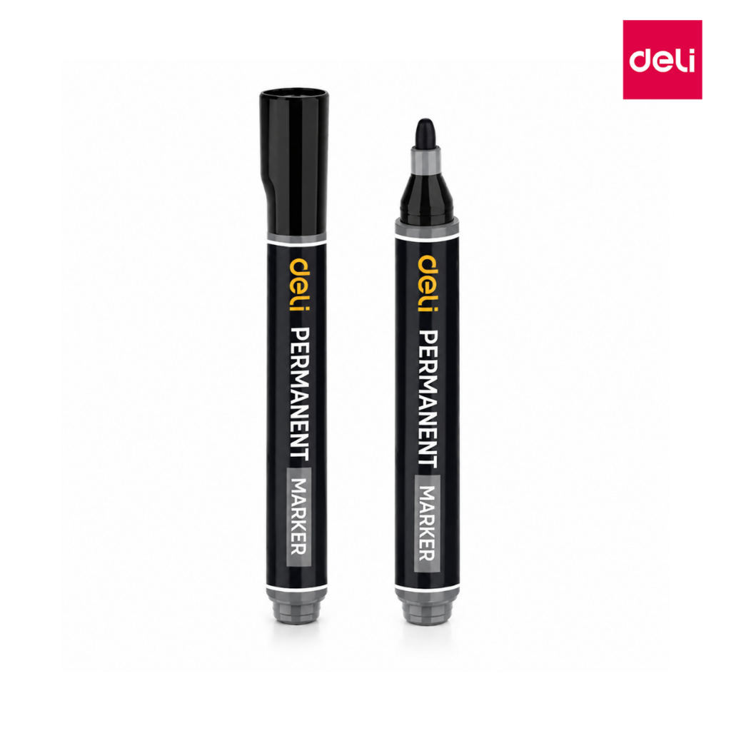 ปากกามาร์คเกอร์ ปากกาเคมี Permanent Marker หัวกลม 1.8 มม เขียนง่าย แห้งเร็ว เส้นคมชัด Simple office