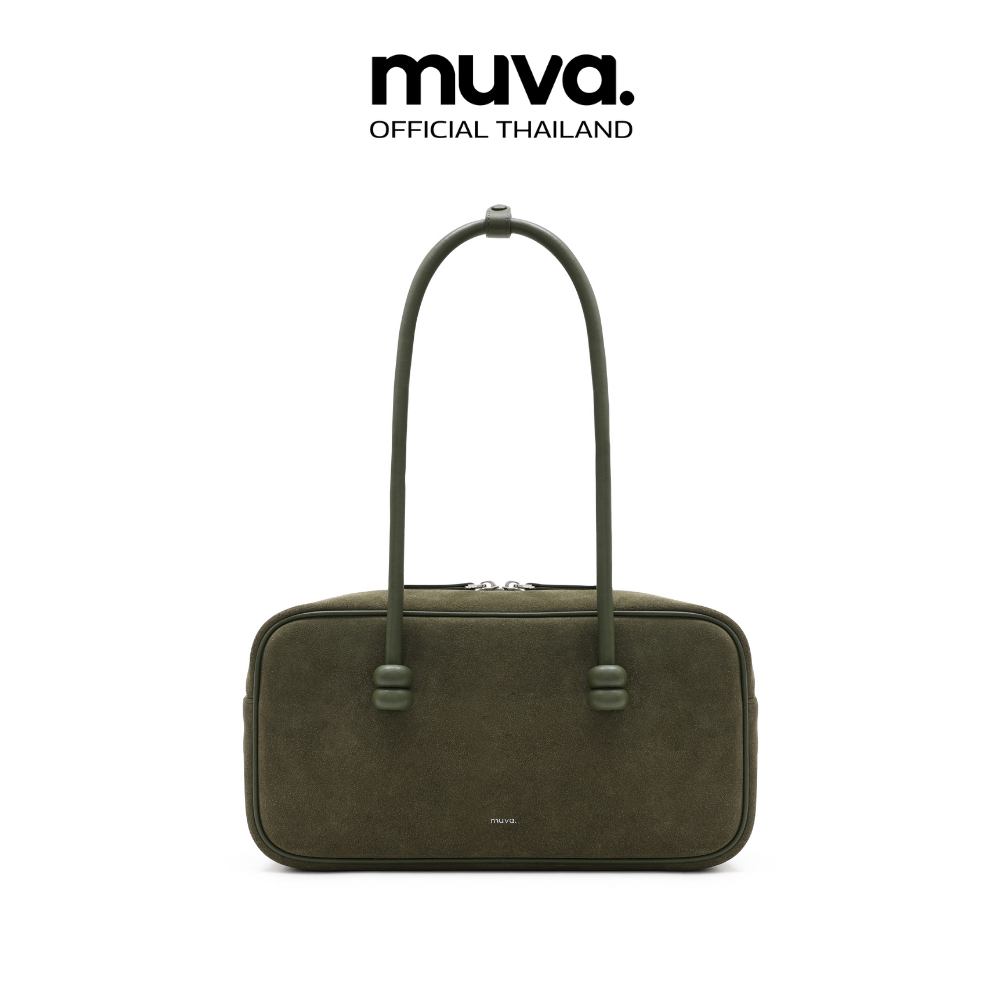 MUVA กระเป๋าสะพายข้าง กระเป๋าผู้หญิง หนังแท้ รุ่น BOSTON SHOULDER SUEDE BAG -MU1882