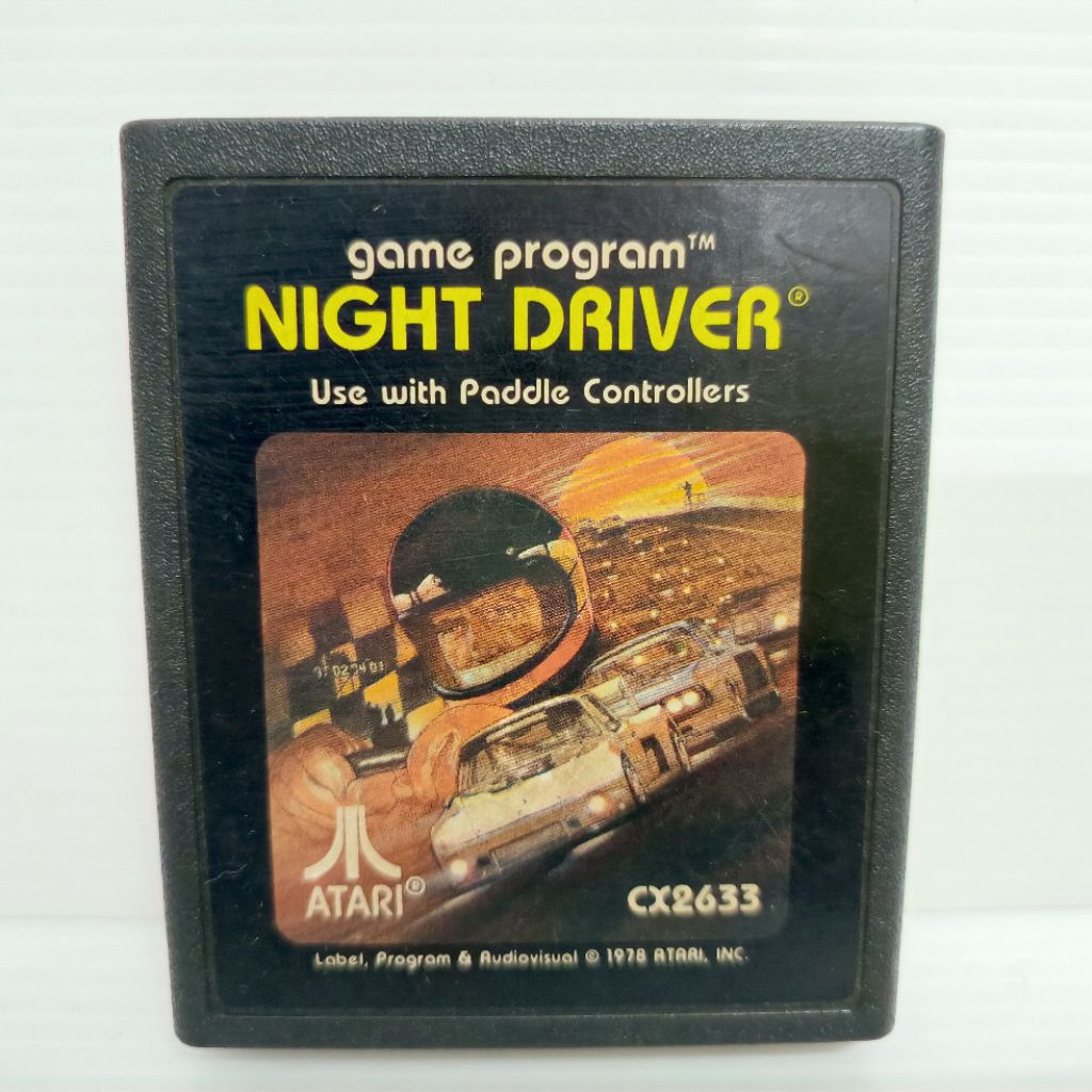 ตลับ Atari และ Atari2600 เกม Night Driver