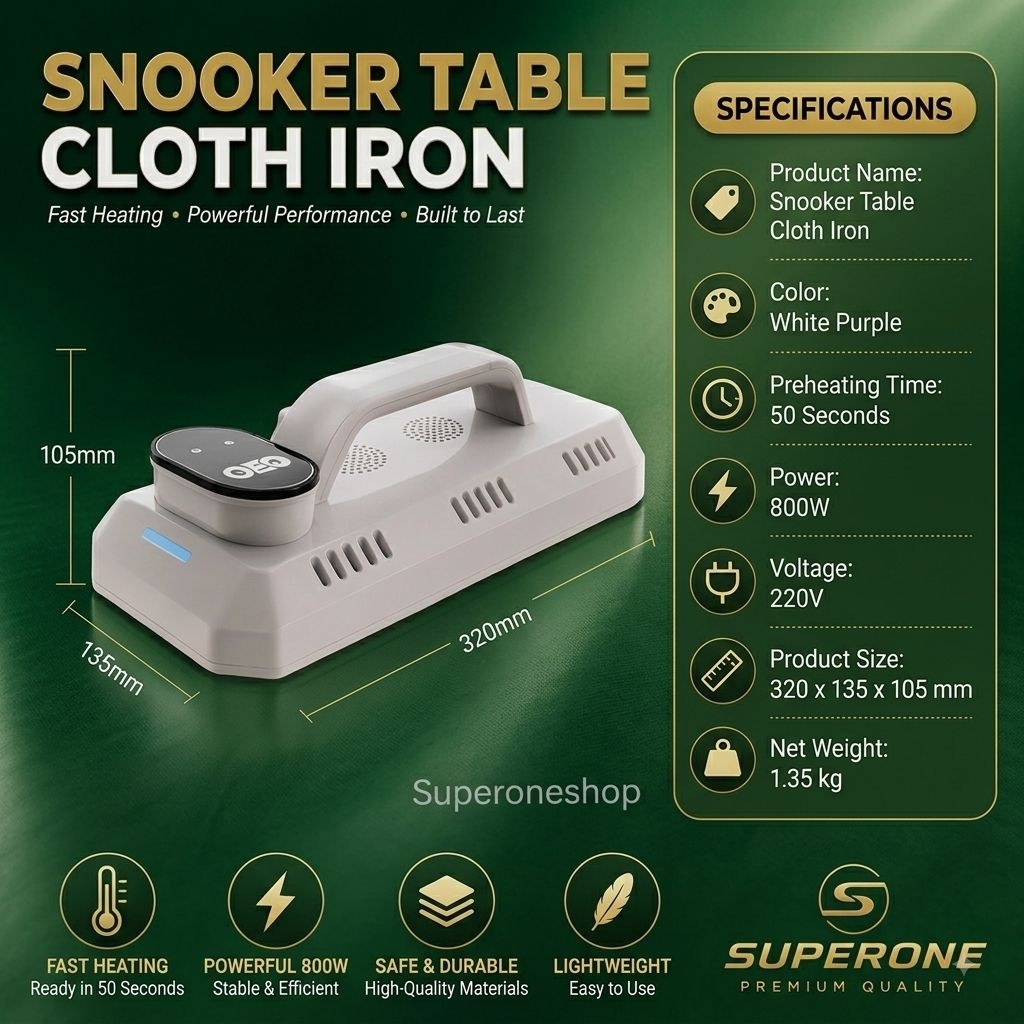 เตารีดรีดผ้าสักหลาดโต๊ะsnooker (Snooker Table Cloth Iron)