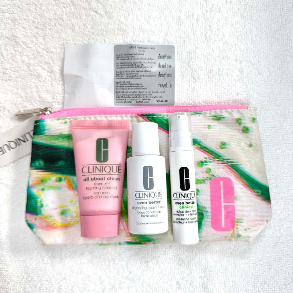 *CLINIQUE* GIFT + Pink beauty pouch ของแท้💯 มี สคบ. ป้ายไทย