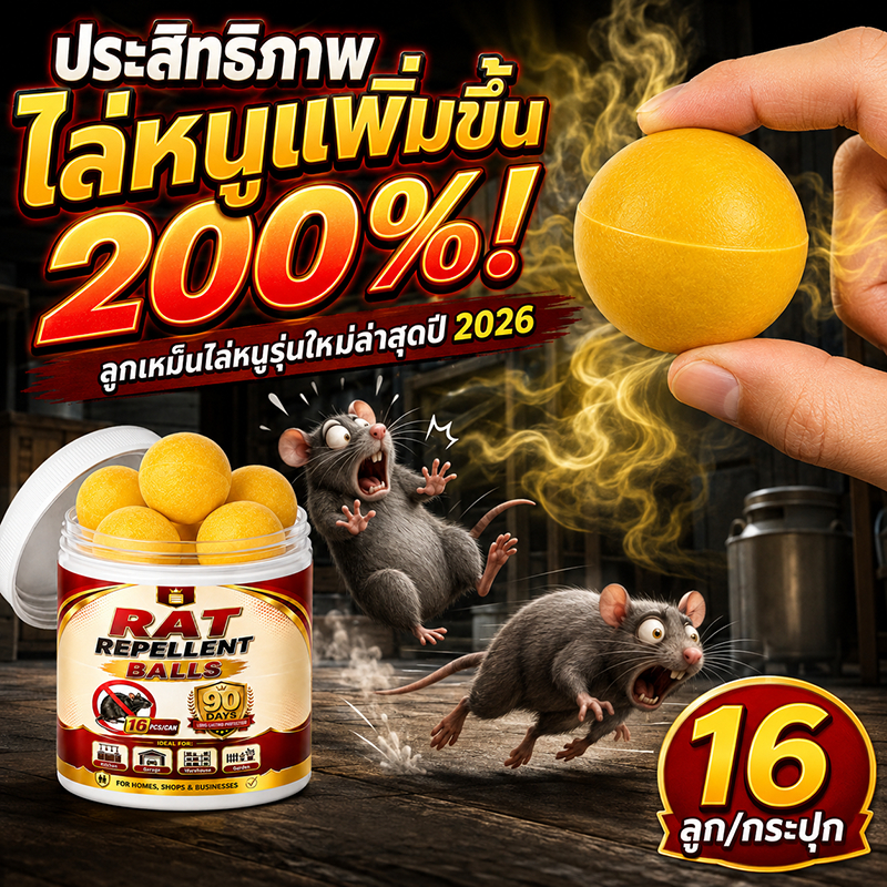 🐭ไล่หนูตลอด 24 ชั่วโมง!🐭ลูกเหม็นไล่หนู 16 ลูก / กระปุก ที่ไล่หนู ไล่หนูในรถยนต์ กำจัดหนู รวดเร็วมีประสิทธิภาพ