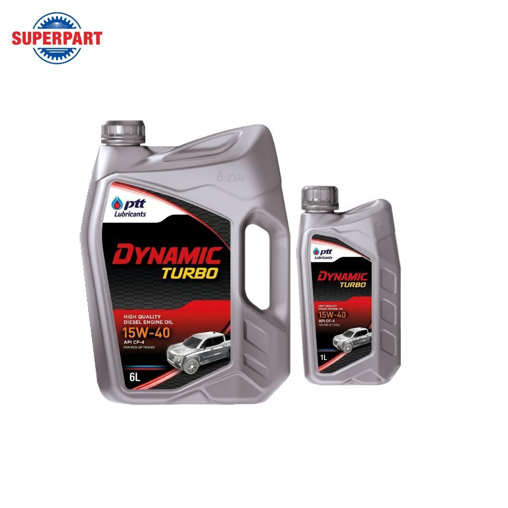 PTTน้ำมันเครื่องดีเซล PTT DYNAMIC TURBO (15W-40) 6L แถม 1L  (404060)