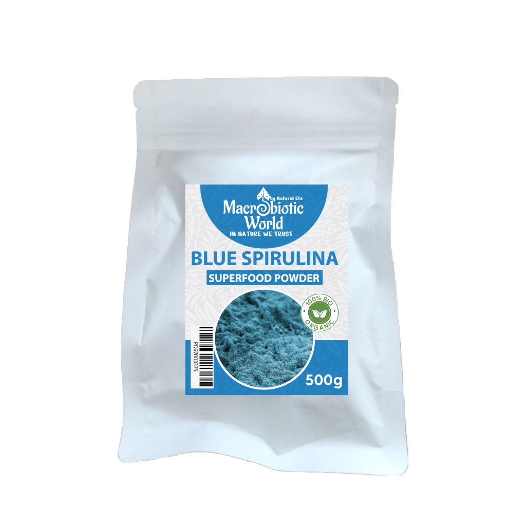 Organic/Bio Blue Spirulina Powder l Macrobiotic World Natural Efe l Superfood