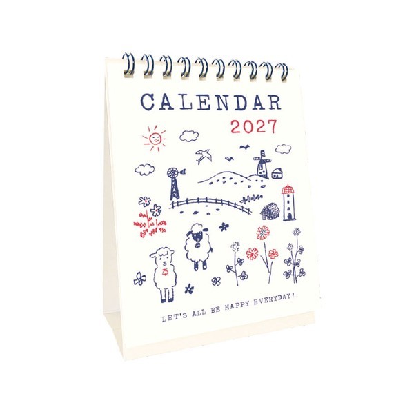 2027 Handy Memo Calendar ปฏิทินตั้งโต๊ะ แนวตั้ง Ryu-Ryu