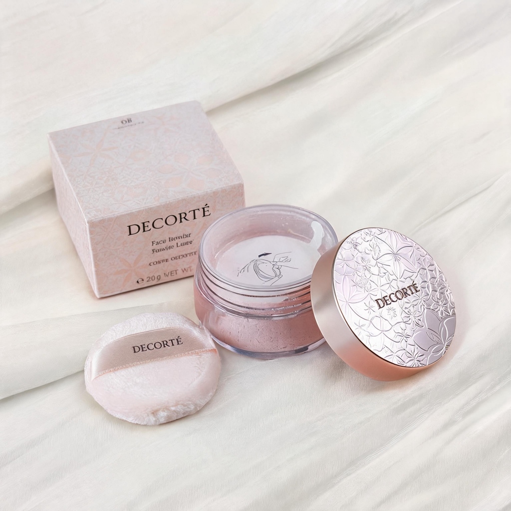 ใหม่เอี่ยม ของเดิม ของแท้Decorte Loose Powder 20g #00 #101 แป้งเบสเมคอัพ เนื้อบางเบา หน้าใส พร้อมพัฟ
