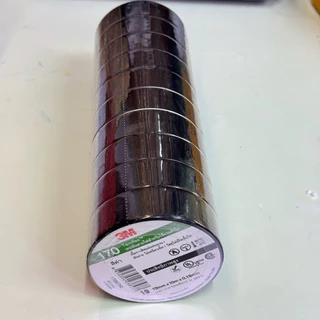 3M (แพ็ค 10 ม้วน) เทปพัน สายไฟ รุ่น Temflex 150/1710 /170 ขนาด 10M สีดำ
