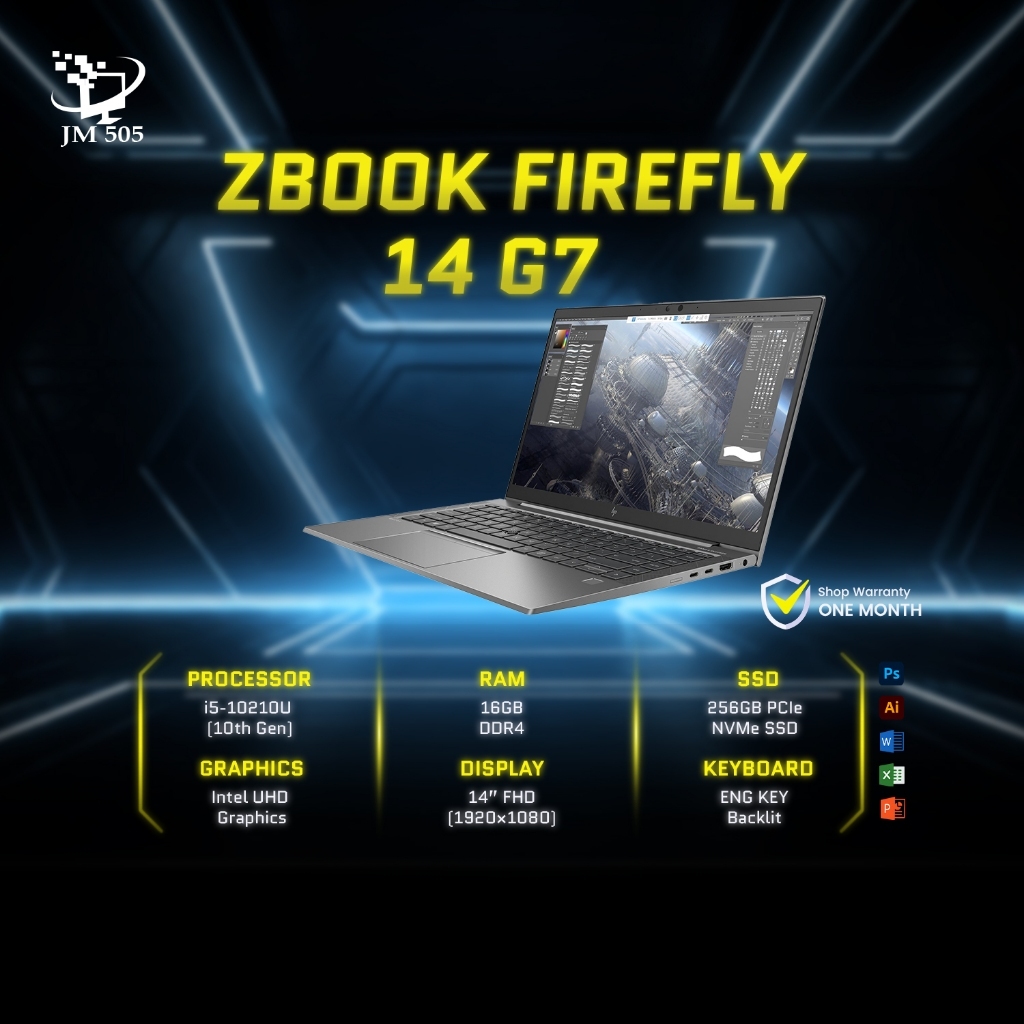 [2nd Hand] HP ZBook Firefly 14 G7 — Core i5 10th Gen / 16GB / 256GB SSD / 14” FHD