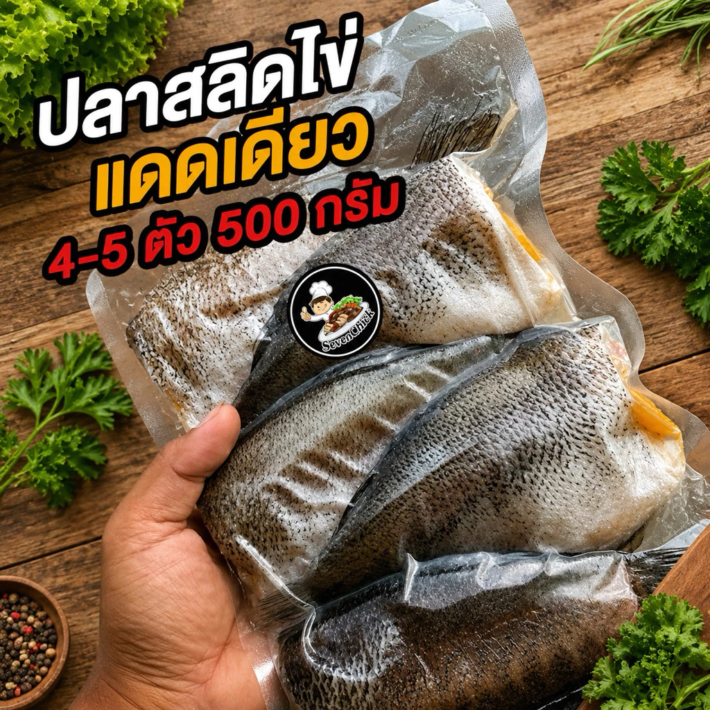 ปลาสลิดแดดเดียว ปลาสลิดบางบ่อ ทำสดใหม่สะอาด