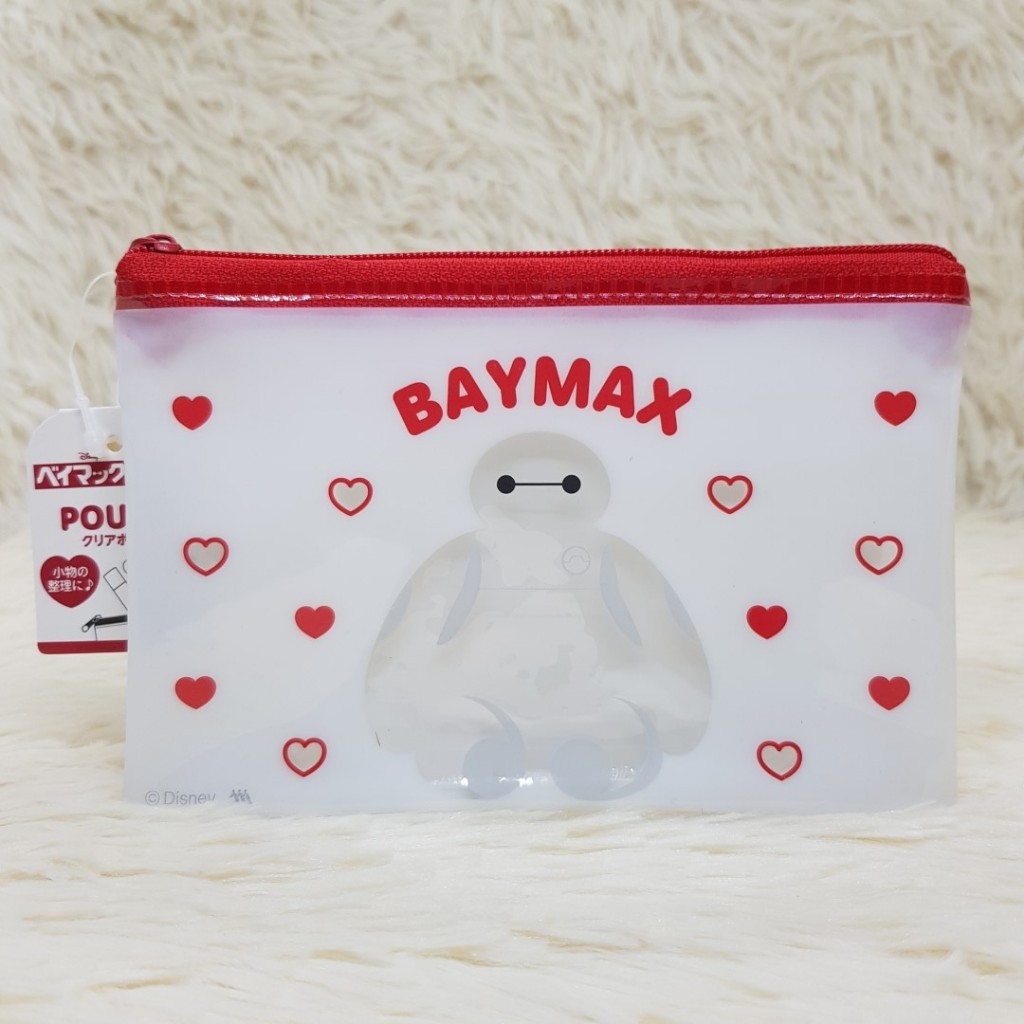 ซองซิป ซองพลาสติก ขนาด 10x14.5 ซม. ใส่เครื่องสำอาง ของจุกจิก ลายการ์ตูนลิขสิทธิ์ จากประเทศญี่ปุ่น