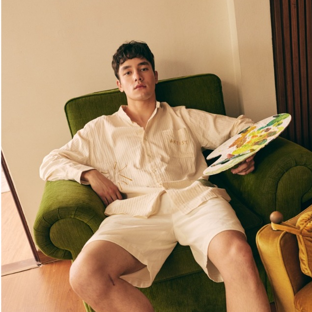 จัดส่ง 14 sep | lookbookpetite x junejune | the harbour shirt (adult) สี Ivoire