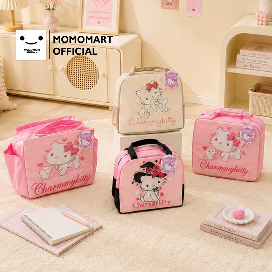 MOMOMART กระเป๋าใส่กล่องข้าว เก็บความร้อน Charmmy Kitty มี 3 สีให้เลือก มี 2 แบบให้เลือก