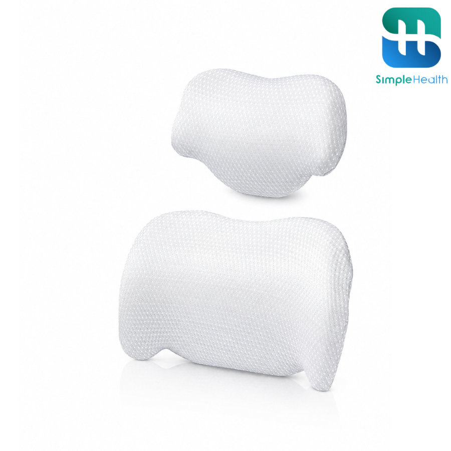 Simple Health หมอนรองคอ เบาะรองหลังเพื่อสุขภาพ Lumbar Support ลดอาการปวดหลัง รองรับสรีระ