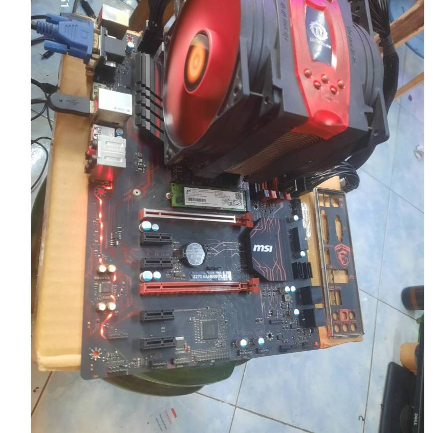 ชุดบอร์ด Z270 Plus MSI +CPU I7 7700+m2 512 GB+ซิ้งพัดลม TT ตามรูปครับสวยๆ