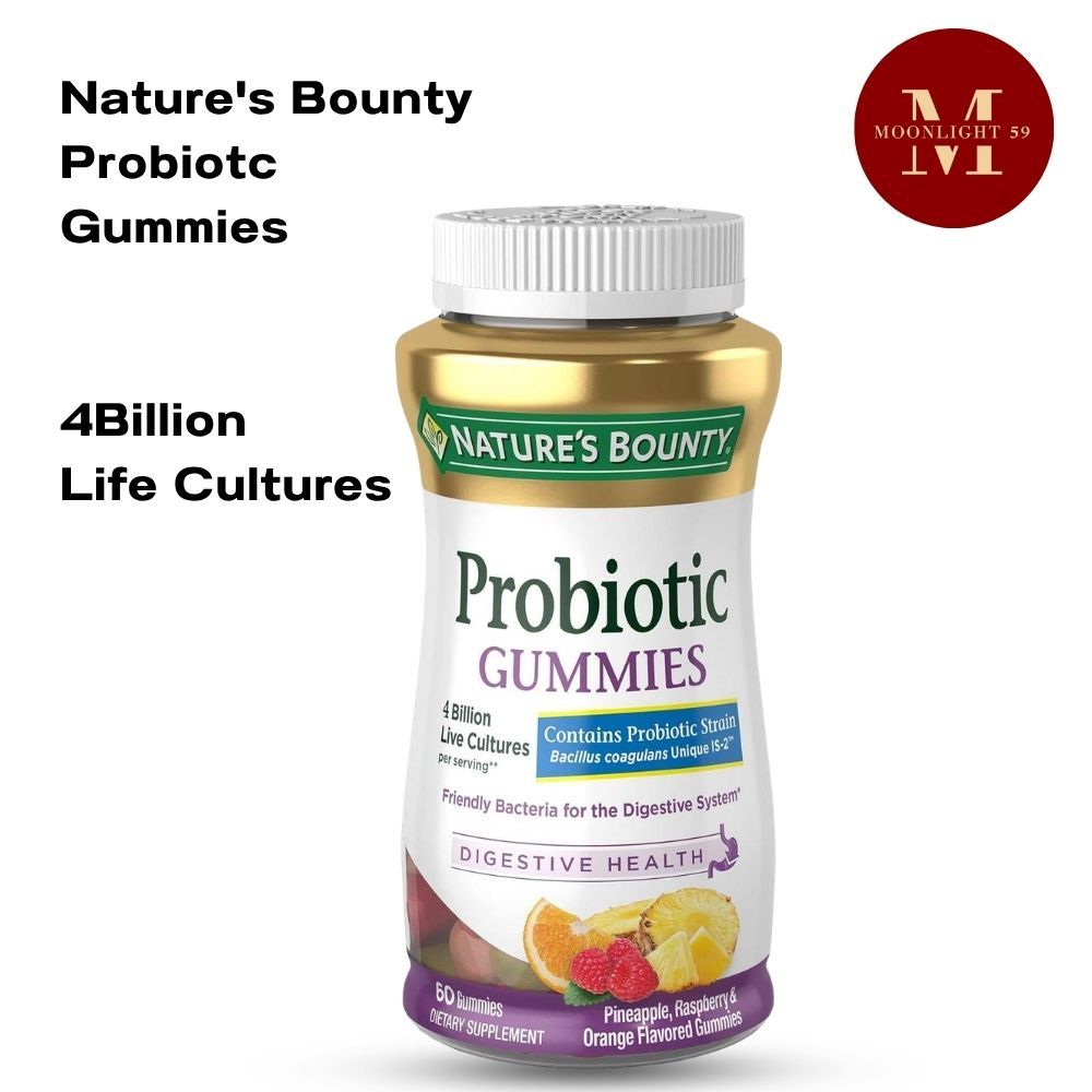 Nature's Bounty Probiotic 4 Billion Live Cultures 60 Gummies