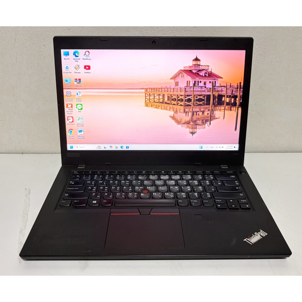 Lenovo L490 โน๊ตบุ๊ค Notebook Core i7 Gen8 Ram 8G M.2 256G จอ 14" ฟรีเม้าส์ไร้สาย