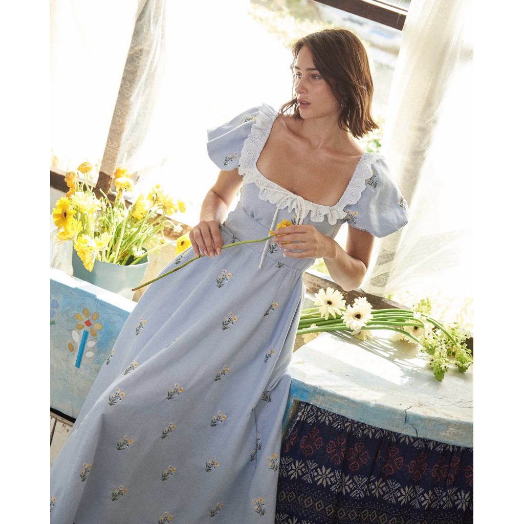 ส่งต่อเดรสแขนพอง Pleased Irena puff dress