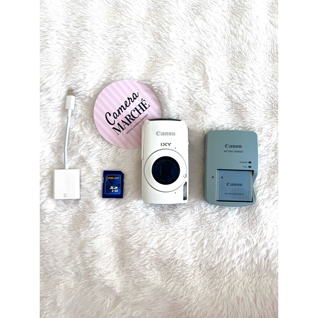 (พร้อมส่ง/ส่งด่วน) Camera Marchè - Canon ixy30s🤍สีขาว