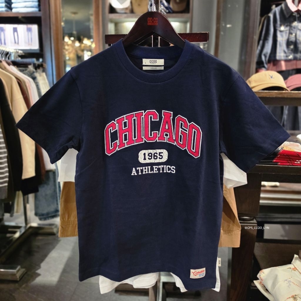 เสื้อยืดกราฟฟิค CC DOUBLE O CCOO ผู้ชาย คอลใหม่ล่าสุด ของแท้ % จัดส่งพร้อมถุงShop