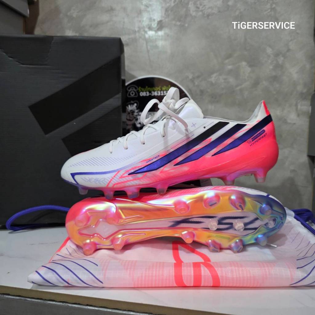 ท็อปหญ้าเทียม Adidas F50 Hyperfast Elite AG แพ็คบอลโลก 2026 รหัสสินค้า KJ6089 ตัวท็อป AG (หญ้าเทียม)