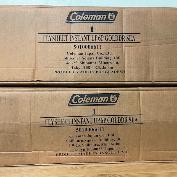 ฟรายชีท Flysheet coleman instant 6p gold dark room (สต็อกเก่าลดราคาล้างสต็อก)