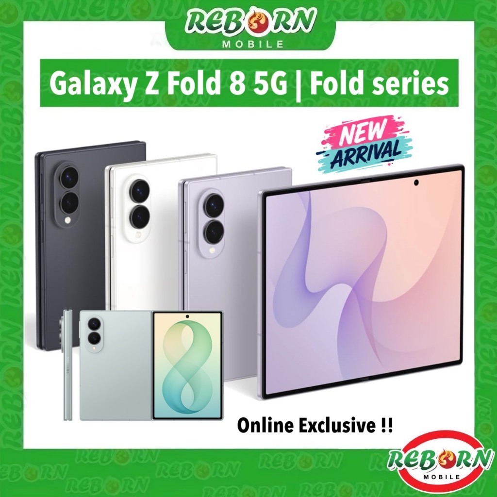 ใหม่ ดีไซน์ใหม่ สุดคูล Galaxy Z Fold 8 5G จอใน 7.6“ จอนอก 5.5" Snapdragon 8 Elite Gen 5 Fold8 5G ศูนย์ไทย RebornMobile