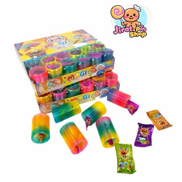 [ขนมนำเข้า] เปาะแปะ + สปริง 30ชิ้น/แพ๊ค [พร้อมส่ง] ลูกอมแตกในปาก ของเล่นสปริงขนมหน้าโรงเรียน ราคาถูก
